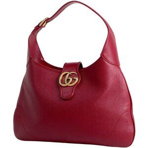 Gucci Aphrodite Medium Shoulder Bag Double G Shoulder Bag Leather Red